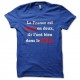 Shirt france parodie politique coppe et fillion bleu pour homme et femme