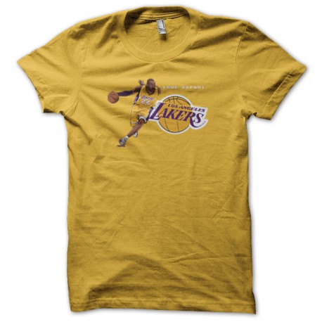 Shirt Kobe Bryant jaune pour homme et femme