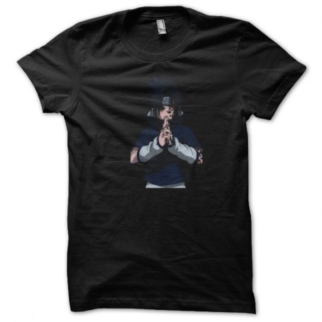 Shirt naruto sasuke noir pour homme et femme