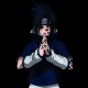 Shirt naruto sasuke noir pour homme et femme