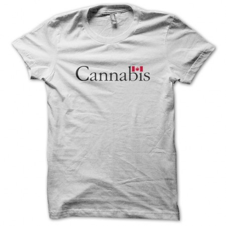 Shirt Cannabis canada blanc pour homme et femme