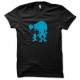 Shirt Monster baby bleu/noir slim fit pour homme et femme
