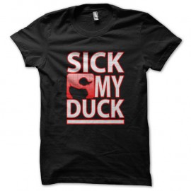 Shirt sick my duck noir pour homme et femme