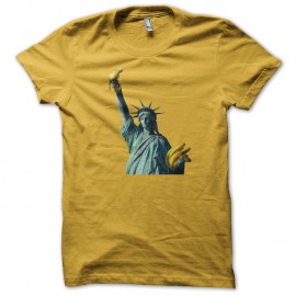 Shirt Statue de la liberte distributeur de banane jaune pour homme et femme