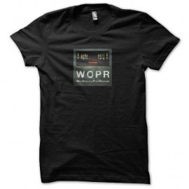 Shirt WOPR war games noir pour homme et femme