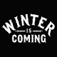 Shirt winter is coming version originale noir pour homme et femme