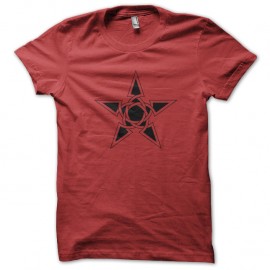 Shirt Star tattoo rouge pour homme et femme