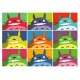 Shirt totoro multi couleurs blanc pour homme et femme
