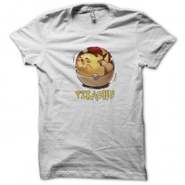 Shirt Pikachu pokeball blanc pour homme et femme
