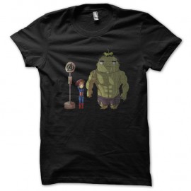 Shirt avengers sous la pluie parodie totoro noir pour homme et femme