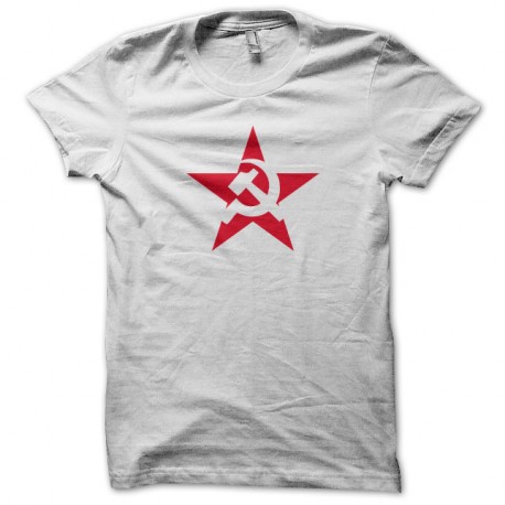 Shirt URSS Etoile rouge Blanc pour homme et femme