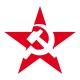 Shirt URSS Etoile rouge Blanc pour homme et femme
