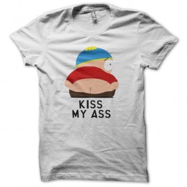 Shirt eric cartman south park kiss my ass blanc pour homme et femme