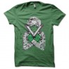 Shirt marilyn monroe gangsta weed vert pour homme et femme