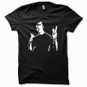 Shirt Bruce Lee Bam graphique noir pour homme et femme