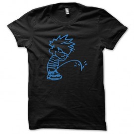 Shirt pipi baby bleu/noir pour homme et femme