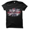 Shirt union-jack-skull noir pour homme et femme
