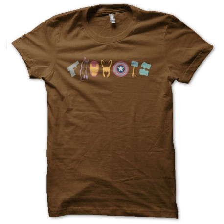 Shirt marvel vs comics items marron pour homme et femme