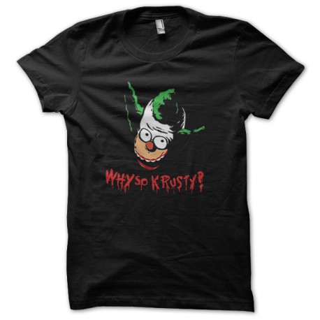 Shirt krusty le clown parodie joker batman noir pour homme et femme