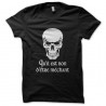 Shirt c'est bon d'être méchant noir pour homme et femme