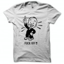 Shirt fuck off humour blanc pour homme et femme