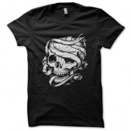 Shirt skull mummy noir pour homme et femme