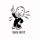 Shirt fuck off humour blanc pour homme et femme