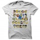 Shirt The Simpsons version alphabet blanc pour homme et femme