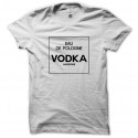 Shirt eau de pologne vodka blanc pour homme et femme