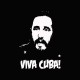 Shirt Fidele castro CHE Guevara blanc/noir slim fit pour homme et femme