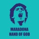 Shirt maradona hand of god bleu ciel pour homme et femme