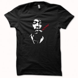 Shirt Jimi Hendrix blanc/noir pour homme et femme