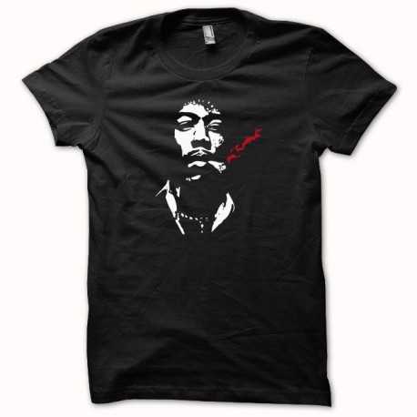 Shirt Jimi Hendrix blanc/noir pour homme et femme