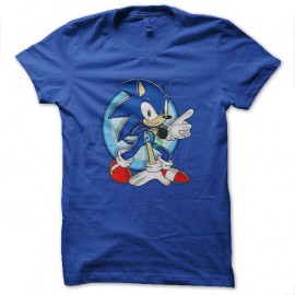Shirt Sonic bleu pour homme et femme