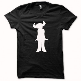 Shirt Jamiroquai slim fit blanc/noir pour homme et femme