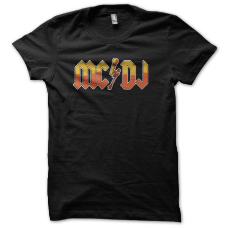 Shirt mc dj noir pour homme et femme