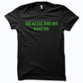 Shirt the matrice vert/noir pour homme et femme