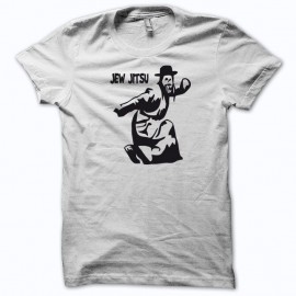 Shirt Jew Jitsu karaté hébreux noir/blanc pour homme et femme