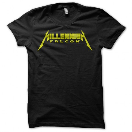 Shirt millenium falcon parodie metallica noir pour homme et femme