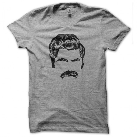 Shirt patron des moustaches gris pour homme et femme