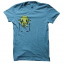 Shirt Cthulhu dans ta poche bleu ciel pour homme et femme