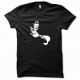 Shirt Bruce Lee blanc/noir slim fit pour homme et femme