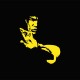 Shirt Bruce Lee jaune/noir slim fit pour homme et femme