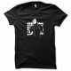 Shirt Bruce Lee blanc/noir slim fit pour homme et femme