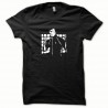Shirt Bruce Lee blanc/noir slim fit pour homme et femme