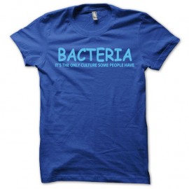 Shirt Bacteria microbes bleu royal pour homme et femme