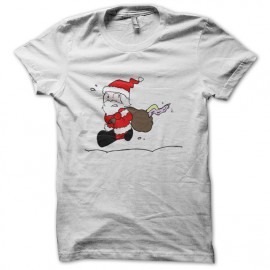 Shirt Père Noël avec monstre dans sa hotte pour homme et femme