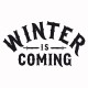 Shirt winter is coming Le Trône de fer de base noir/blanc pour homme et femme