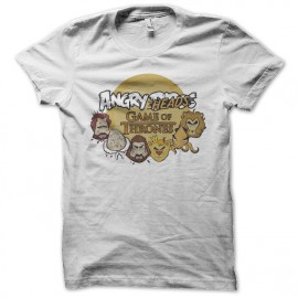 Shirt angry heads mode game of thrones blanc pour homme et femme