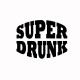 Shirt Super Drunk noir/blanc pour homme et femme